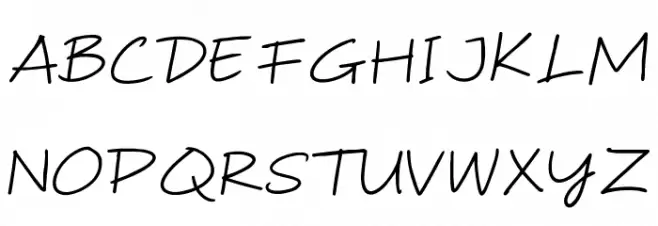 Simple Note Font UPPERCASE