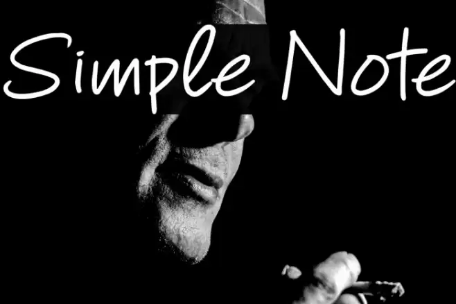 Simple Note Font examples