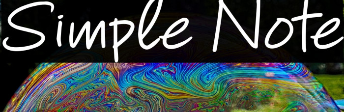 Simple Note Example 3