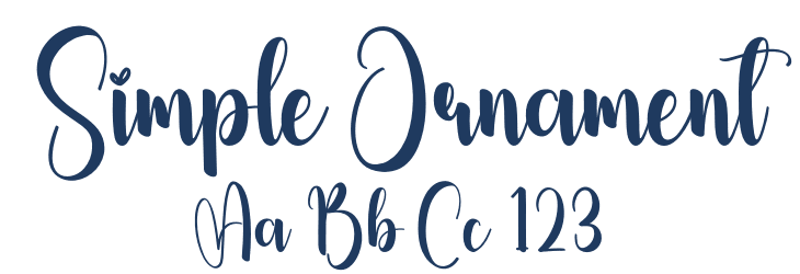 Simple Ornament Font Preview