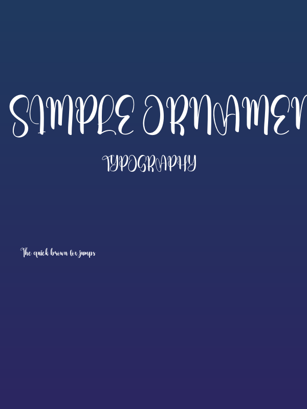 Simple Ornament Poster