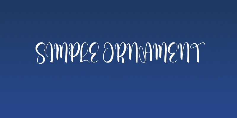 Simple Ornament Social Header