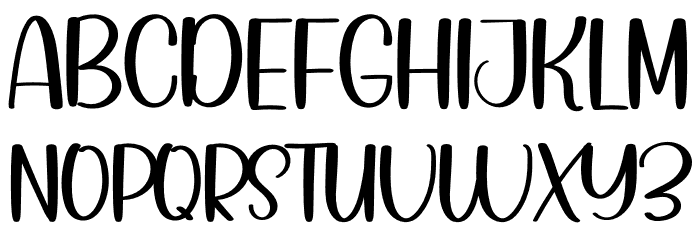 Simple Paper Font UPPERCASE