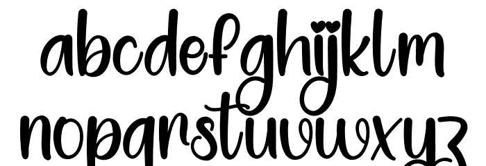 Simple Paper Font LOWERCASE