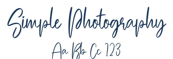 Simple Photography Font Preview