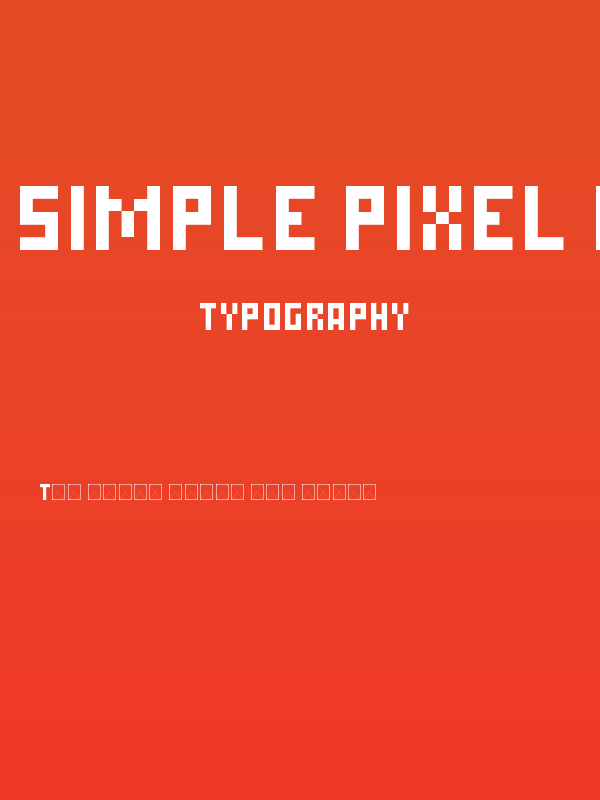Simple Pixel Regular Poster