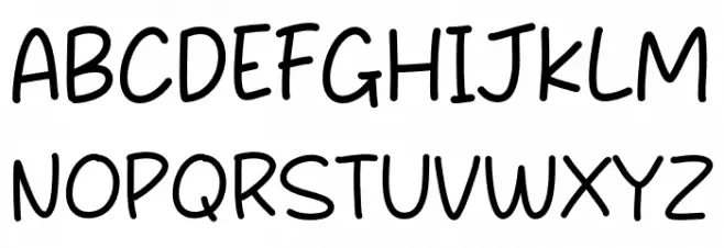 Simple Plan Font UPPERCASE