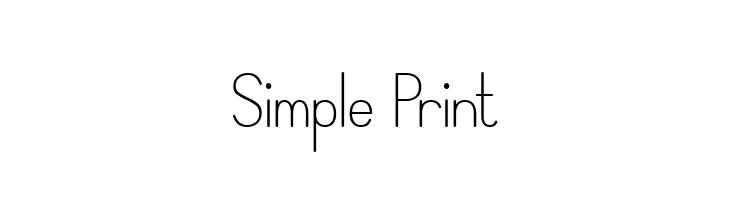 Simple Print  baixar fontes gratis