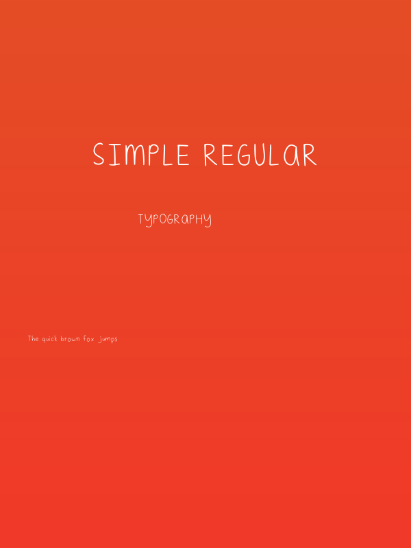 Simple Regular Poster