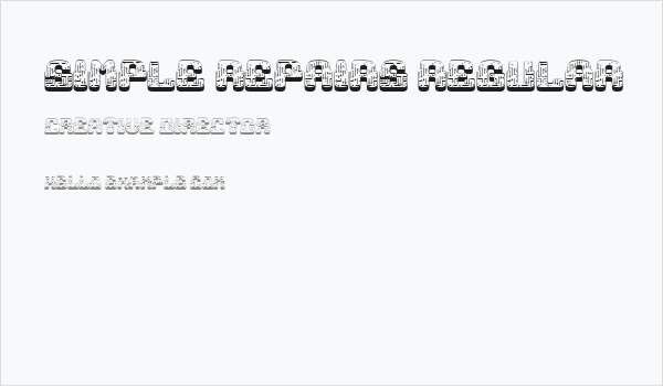 Simple Repairs Regular Business Card