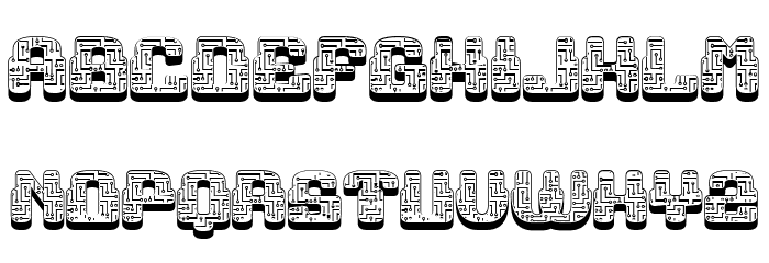 Simple Repairs Regular Font LOWERCASE