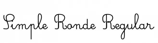 Simple Ronde Regular  नि: शुल्क फ़ॉन्ट्स डाउनलोड