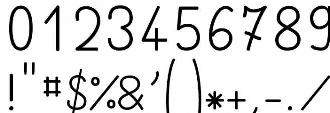 Simple Ronde Regular Font OTHER CHARS