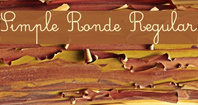 Simple Ronde Regular Example 2