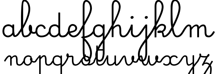 Simple Ronde Regular Font LOWERCASE