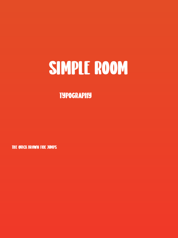Simple Room Poster