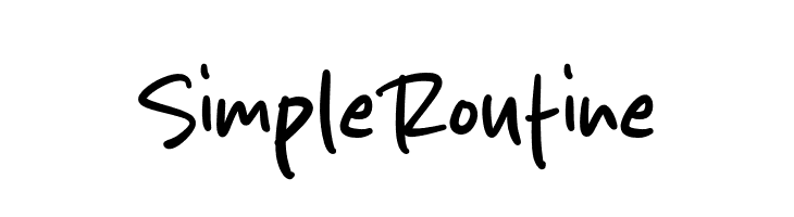 Simple Routine  font caratteri gratis