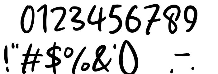 Simple Routine フォント その他の文字