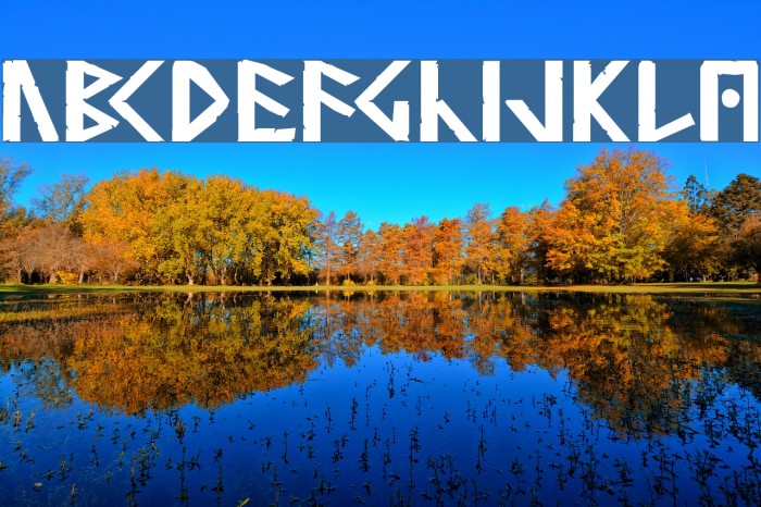 Simple Runes Normal Font examples