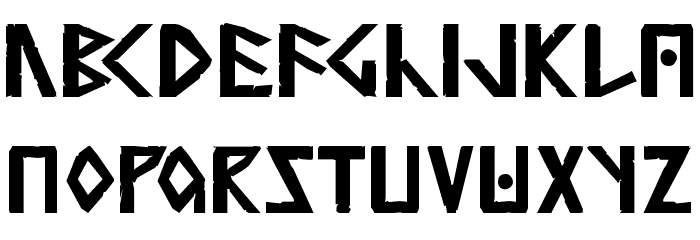 Simple Runes Normal Font LOWERCASE