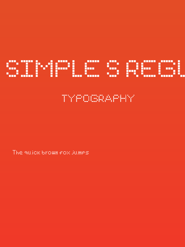Simple S Regular Poster