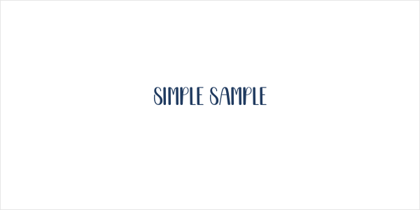Simple Sample Logo