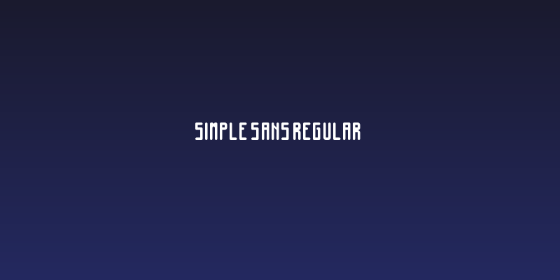 Simple Sans Regular Social Header