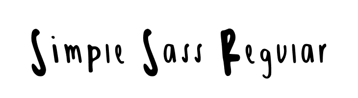Simple Sass Regular  لخطوط تنزيل