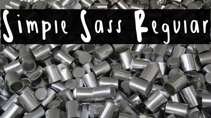 Simple Sass Regular Example 1