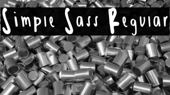 Simple Sass Regular Caratteri examples