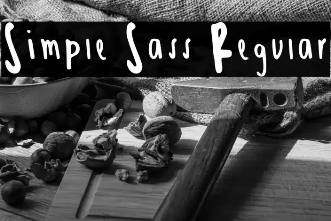 Simple Sass Regular Caratteri examples