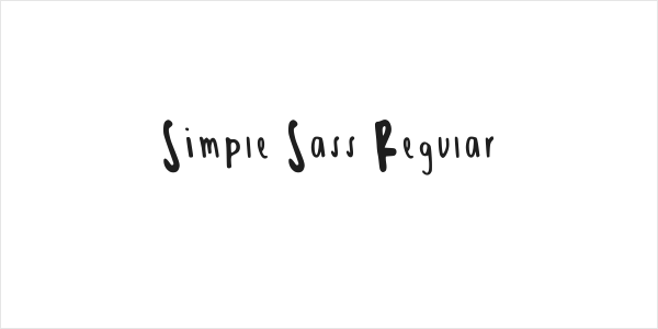 Simple Sass Regular Logo