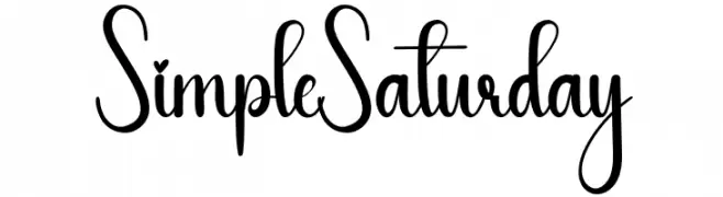 Simple Saturday  Descarca Fonturi Gratis