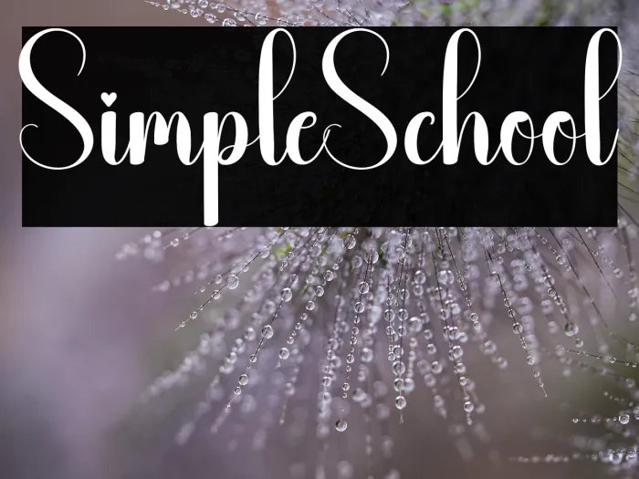 Simple School Example 2