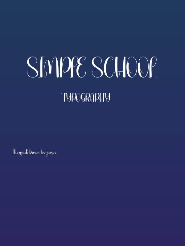 Simple School Poster