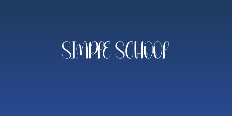 Simple School Social Header