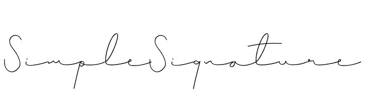 Simple Signature  フリーフォントのダウンロード
