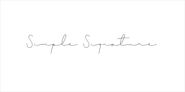 Simple Signature Logo