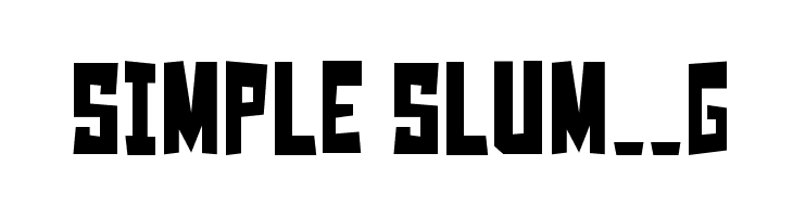 Simple Slum__G  لخطوط تنزيل