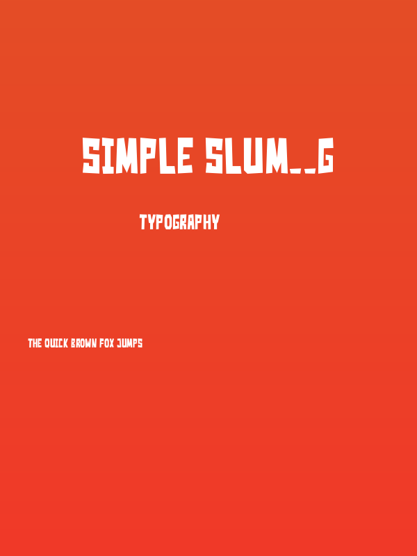 Simple Slum__G Poster