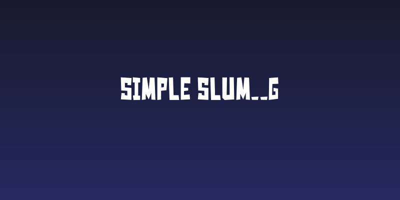 Simple Slum__G Social Header