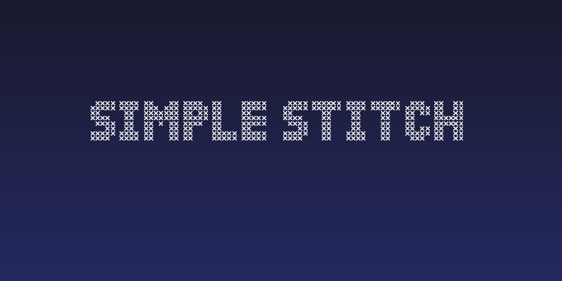 Simple Stitch Social Header