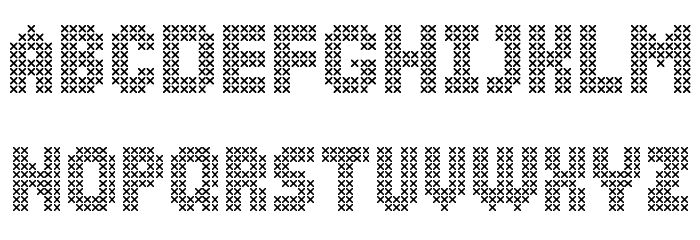 Simple Stitch Font LOWERCASE