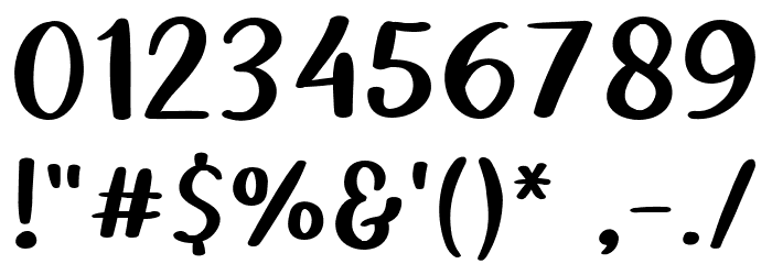 Simple Story Font OTHER CHARS
