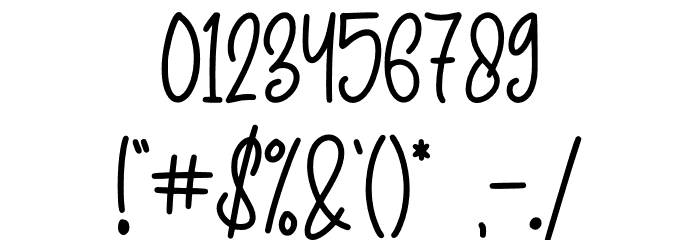 Simple Summer - Personal Use Font OTHER CHARS