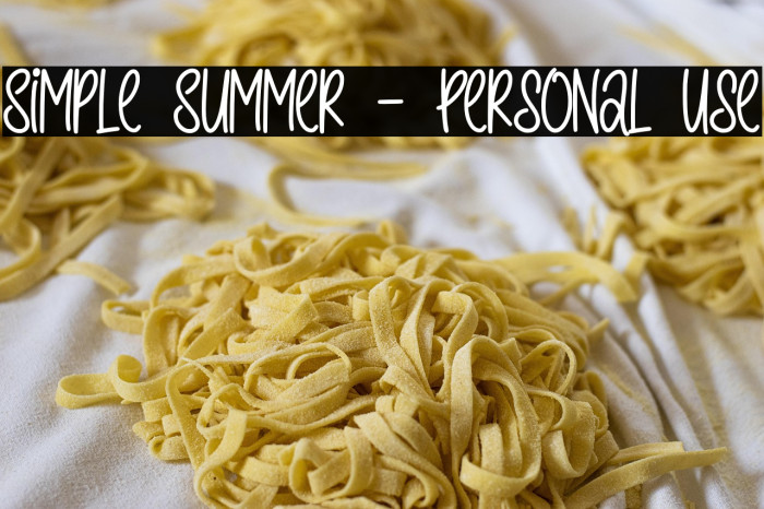 Simple Summer - Personal Use Example 3