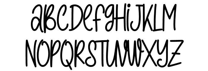 Simple Summer - Personal Use Font LOWERCASE