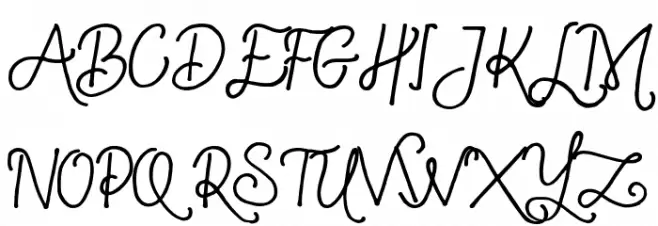 Simple Swirl Шрифта ВЕРХНИЙ