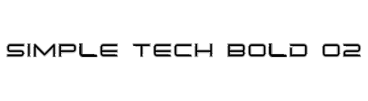 Simple Tech Bold 02  フリーフォントのダウンロード