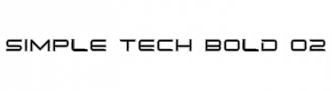 Simple Tech Bold 02  les polices de caractères gratuit tlcharger